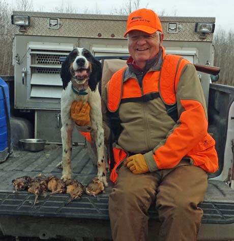 For most of October, I guide for Bill Heig out of Bowen Lodge northwest of Grand Rapids. At the end of month, though, Ray Marshall and I enjoyed three days in the woods, here with Northwoods Carly Simon (Blue Shaquille x Houston’s Belle’s Choice, 2011).